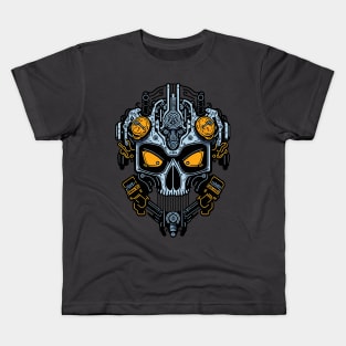 Mecha Skull S03 D84 Kids T-Shirt